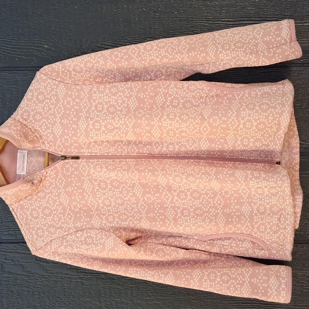 Stan Herman Light Pink Patterned Jacket - image 1